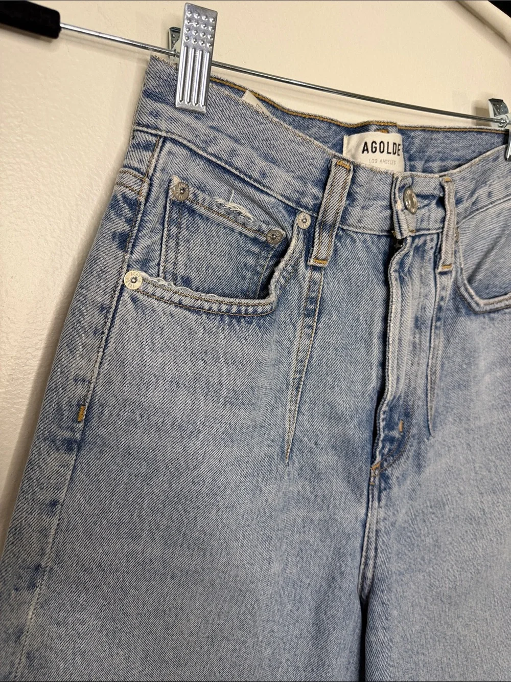 Agolde Balloon Jean Light Wash Barrel Denim Relaxed Fit size 23